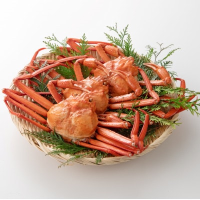 【新潟県佐渡島産】『冷凍』 浜茹で紅ズワイガニ(500g×3杯)