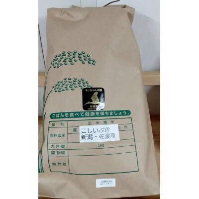【精米】新潟佐渡産こしいぶき5kg
