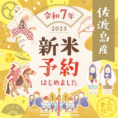 【新米予約】佐渡島産新之助 無洗米10Kg(5Kg×2袋) 令和7年