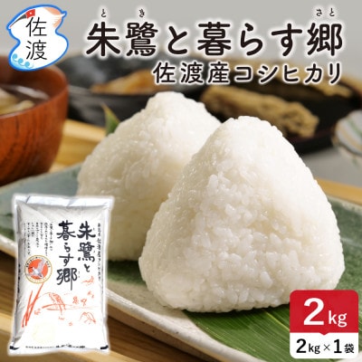 佐渡島産コシヒカリ「朱鷺と暮らす郷」無洗米2kg(2kg×1袋) 令和7年産 特別栽培米