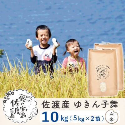 【毎月定期便】佐渡島産ゆきん子舞 白米10Kg(5Kg×2袋)～栽培期間中の農薬5割減～全6回