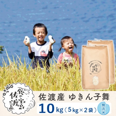 【毎月定期便】佐渡島産ゆきん子舞 無洗米10Kg(5Kg×2袋) ～栽培期間中の農薬5割減～全6回