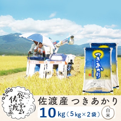 【毎月定期便】佐渡島産つきあかり 白米10Kg(5Kg×2袋)～栽培期間中の農薬5割減～全6回