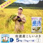 【毎月定期便】佐渡島産こしいぶき 白米5Kg ～農薬5割減～全3回