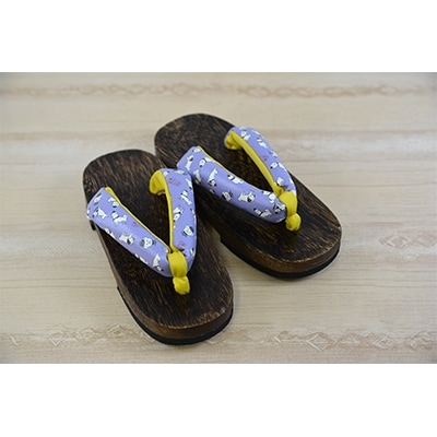 雪丸下駄(子ども用 ブルー19cm)