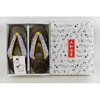 雪丸下駄(子ども用 ブルー21cm)