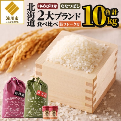 【令和6年産】【お試し】北海道2大ブランドの食べ比べ!!10kg