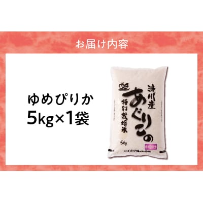 《令和7年産》特別栽培米ゆめぴりか 5kg 特A 減農薬 白米 ブランド米 北海道滝川市
