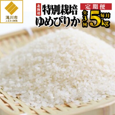 特別栽培ゆめぴりか 5kg 3ヶ月連続