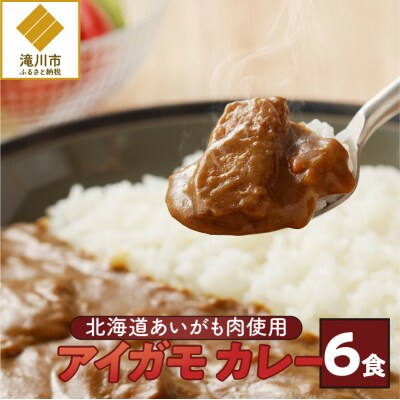 【北海道滝川産あいがも肉使用】アイガモカレー! (6食)