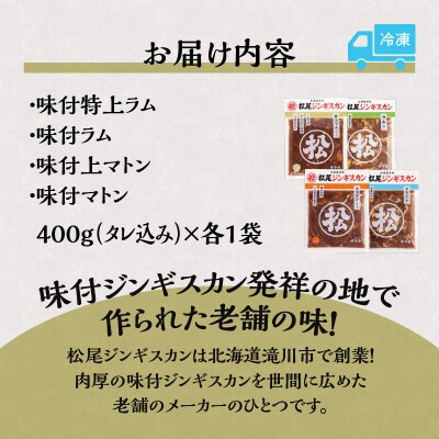 【松尾ジンギスカン】ラムとマトンの4種食べ比べ!