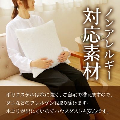 【ノンアレルギー素材】洗えるヌードクッション　3個 完全国内生産 国産 ホテル ポリエステル