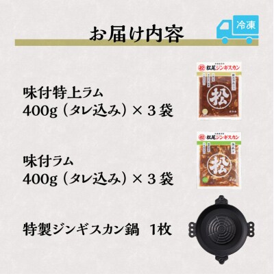 【先行受付】「山で焼いて、溝で煮る」特製ジンギスカン鍋とラム2種セット