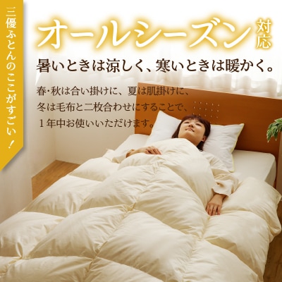 【シングル】洗える 羽毛布団 掛け布団 ダウン 完全国内生産 国産