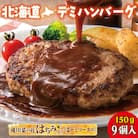 北海道デミハンバーグ1食200g 9セット 北海道 冷凍 個包装 小分け