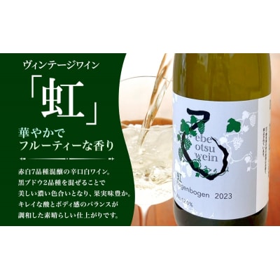えべおつWein 2023年ヴィンテージワイン 虹 750ml 1本 酒 辛口 北海道 滝川市