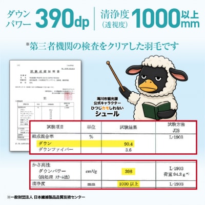 【ダブル】ダック90% 羽毛布団 肌掛け 3シーズン 390dp以上 ホテル仕様 完全国内生産