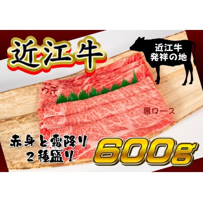 【2024年10月下旬発送】近江牛すき焼き・しゃぶ用 計600g 肩ロース300g ウデ300g