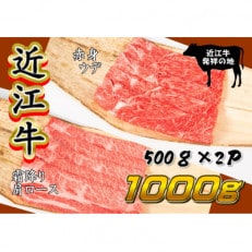 【2024年6月上旬発送】近江牛すき焼き・しゃぶしゃぶ用 計1kg 肩ロース500g ウデ500g