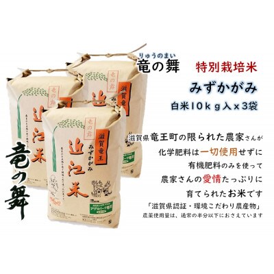 【2022年産】竜の舞 みずかがみ(白米)30kg:10kg×3袋