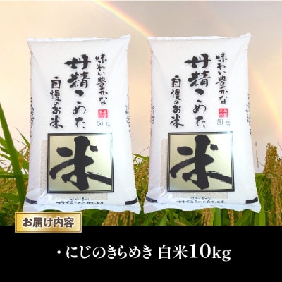 令和7年産 新米 近江米 にじのきらめき 白米 10 kg