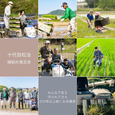 【令和6年産】特別栽培米 十代目松治のミルキークイーン「縁起の竜王米」 玄米5kg 滋賀県産