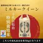 【令和6年産】特別栽培米 十代目松治のミルキークイーン「縁起の竜王米」 白米10kg 滋賀県産