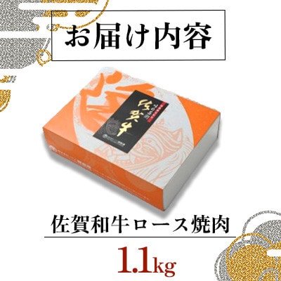 佐賀和牛ロース焼肉　1.1kg