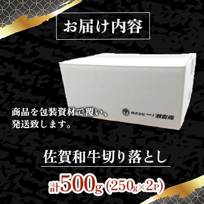 佐賀和牛 切り落とし 計500g(250g×2p)