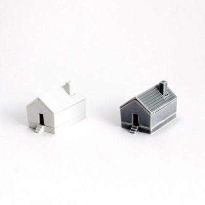 House for chopsticks 箸置き 白 グレー 2点set