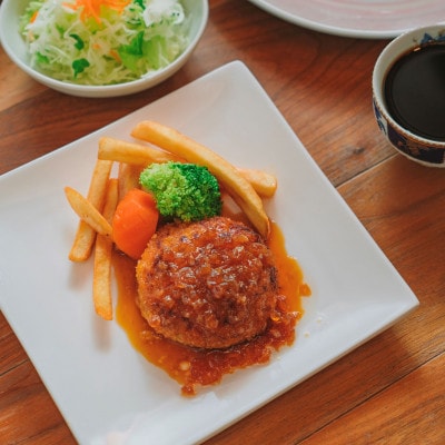 【毎月定期便】オニオンソースハンバーグ4個セット全12回