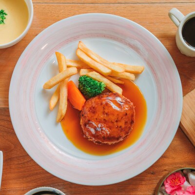 【毎月定期便】和風ソースハンバーグ4個セット全6回