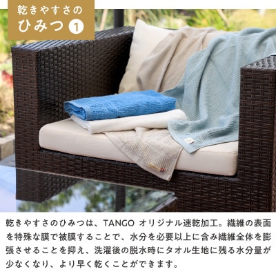(今治タオル) とにかく乾きやすいタオル バスタオル 3枚セット(スモークアクア)【I000430】