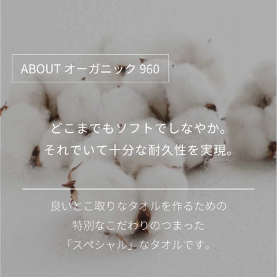 (今治タオル)オーガニック960 フェイスタオル2枚 (チャコールグレイ) [I000870CGY]
