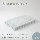 MOFA 肌着のラージフェイスタオル 2枚セット アイスグリーン [I001260ICG]