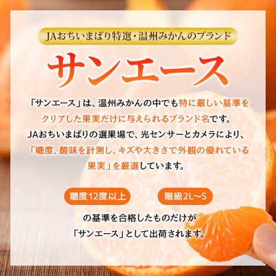 【先行受付】特選 ブランド温州みかん「サンエース」4kg 高糖度 みかん KB02210