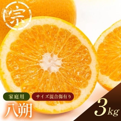 【宗方印】【数量限定】八朔 約3kg(家庭用) 【K003640K3】