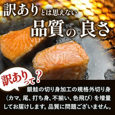 訳あり塩銀鮭切り身 1.2kg(300g×4袋)【V003250】