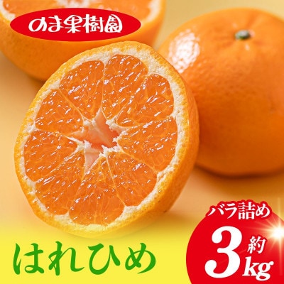 のま果樹園のはれひめ(約3kg)バラ詰め