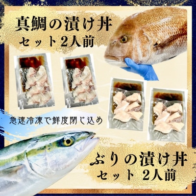 魚屋の漬け丼2種【V001750】