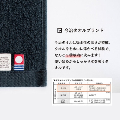 (今治タオル) 今治ベーシックタオル ミニバスタオル 4枚(グレー)【I002120MBT4GY】