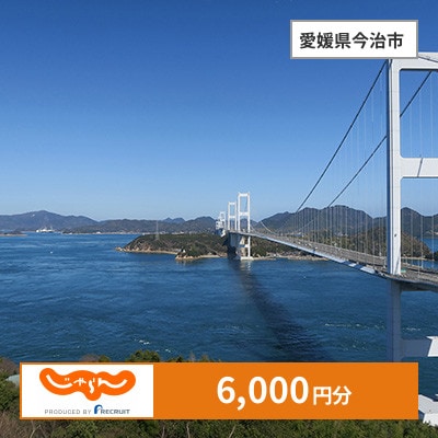 【じゃらんふるさと納税クーポン】 愛媛県今治市でつかえる6,000円 クーポン