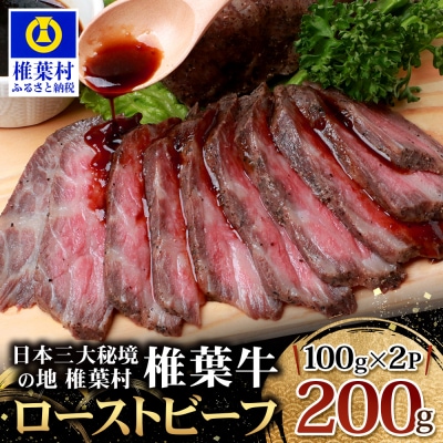 宮崎県産 椎葉牛 ローストビーフブロック【200g】お試しソース付き TK-33