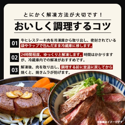 宮崎県産 椎葉牛 ヒレ肉 【480g】お試しステーキソース付き TK-24
