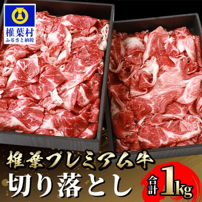 宮崎県産 椎葉プレミアム牛 切り落とし【1kg】TK-49