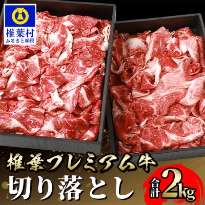 宮崎県産 椎葉プレミアム牛 切り落とし【2kg】TK-50