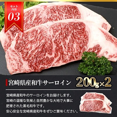 総重量800g!【3種の牛肉】ステーキ食べ比べセット【椎葉牛・椎葉プレミアム牛・宮崎県産和牛】