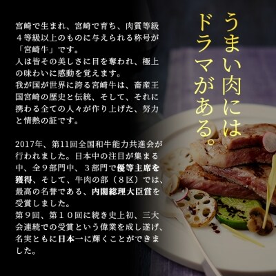 受賞歴多数!! 宮崎牛 モモスライス「400g」&宮崎県産黒毛和牛小間切れ「100g」【合計500g