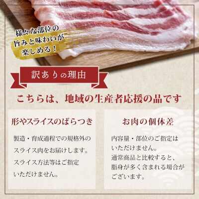 【訳あり】THE HOUBOQ 魅力の満足セット 豚肉 スライス肉指定バージョン【合計2.5kg】