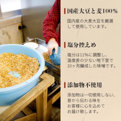 【国内産大豆・麦使用】鶴富みそ 700g